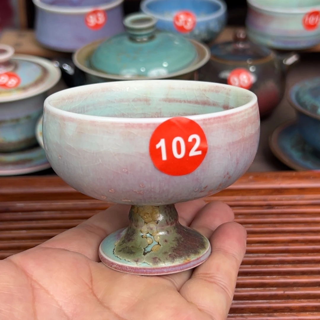 手工制作钧窑茶器