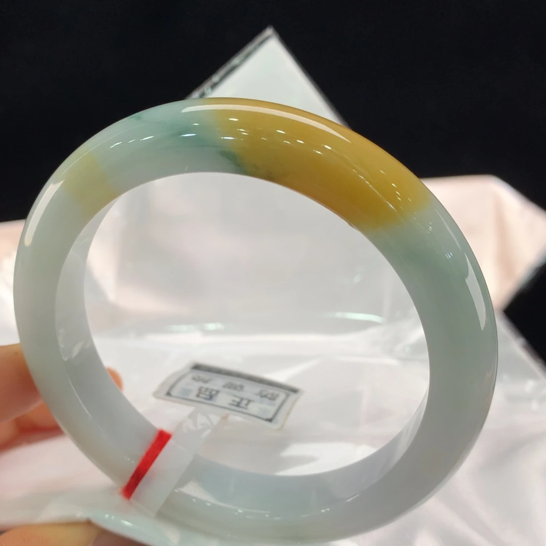 翡翠未镶嵌手镯0387