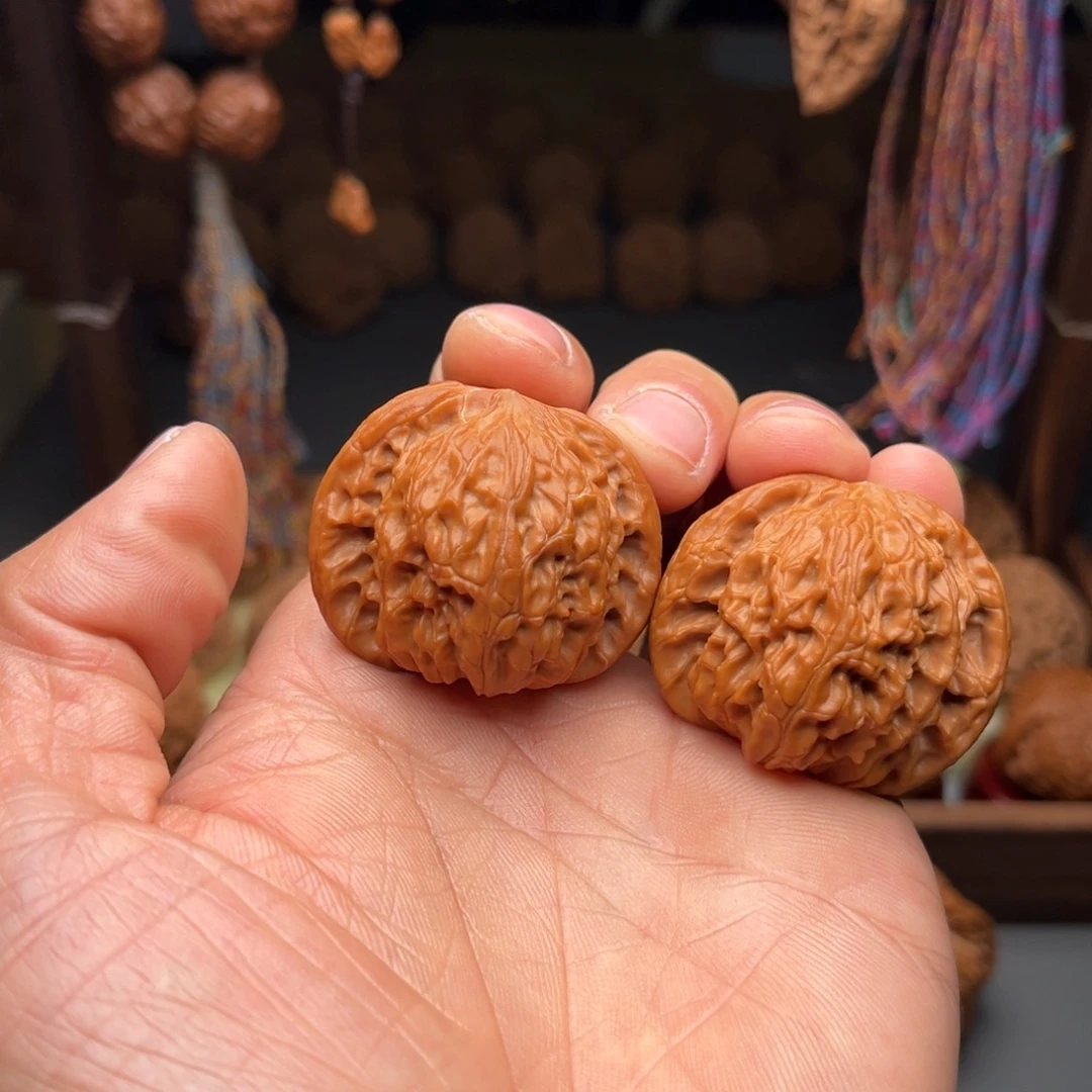 吊坠文玩核桃40尺全品红磨