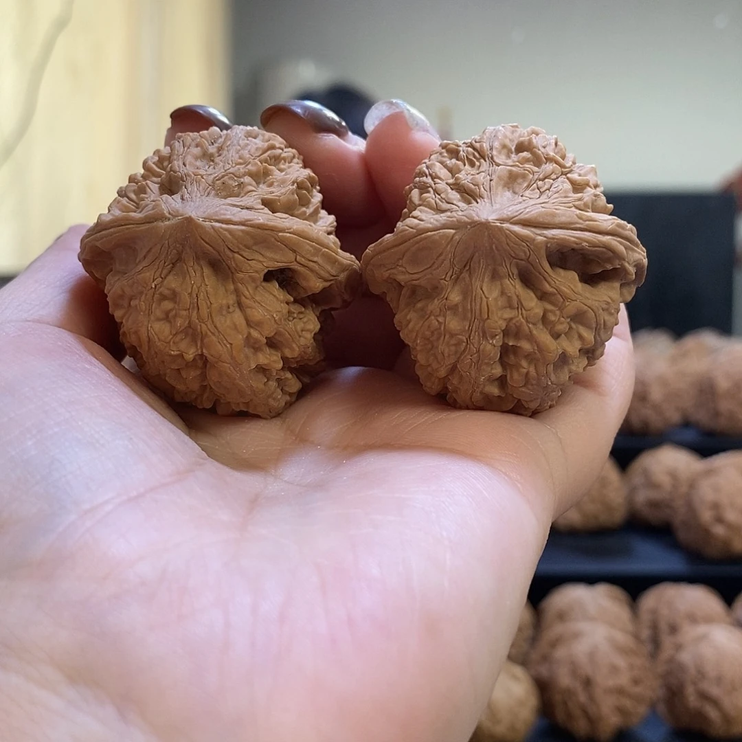 把件文玩核桃38➕牡丹纹