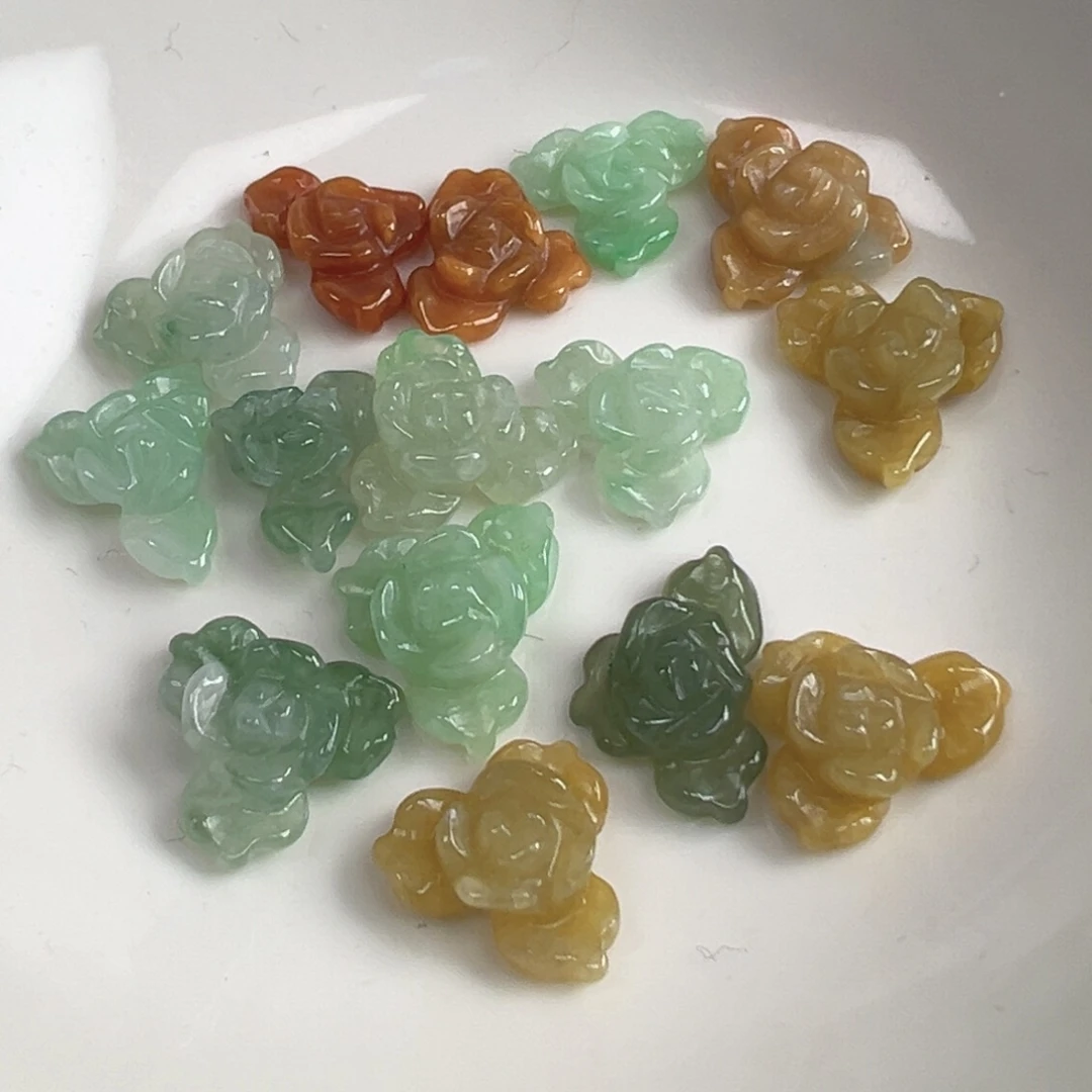 翡翠散珠翡翠花花一个可挑