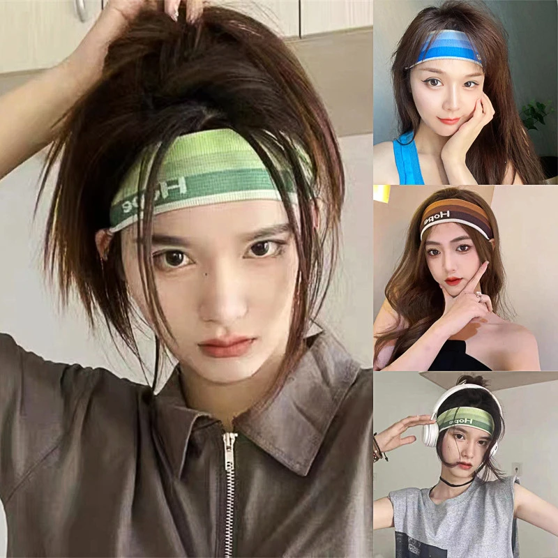 运动健身发带头巾男女士跑步吸汗止汗头带头箍束发带洗脸发箍头饰