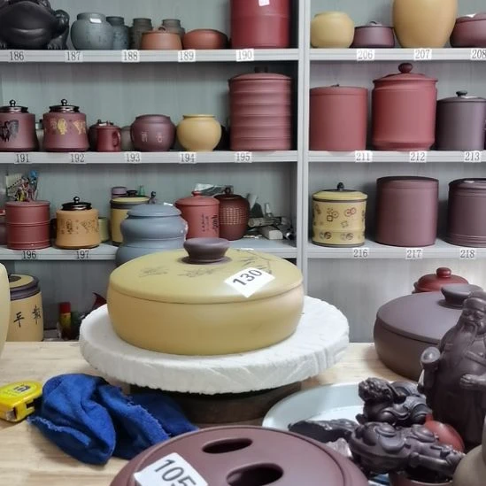 茶叶罐紫砂正品两饼装刻竹子130