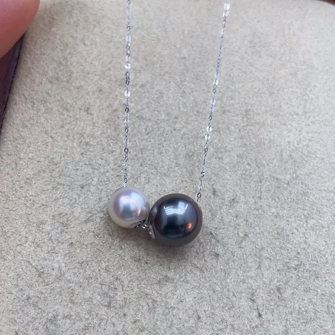 18K金镶嵌海水珍珠颈饰