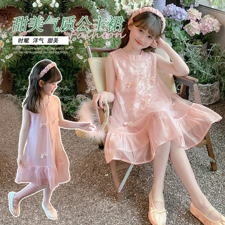 连衣裙公主夏季女童中大童