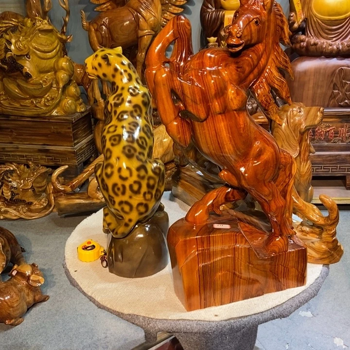 香樟木香樟木马摆件一个广东