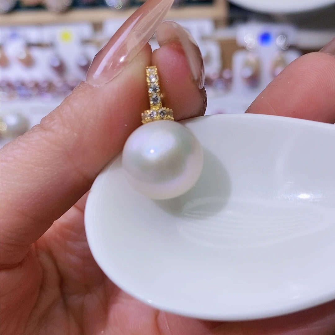 淡水珍珠颈饰银S925镶嵌