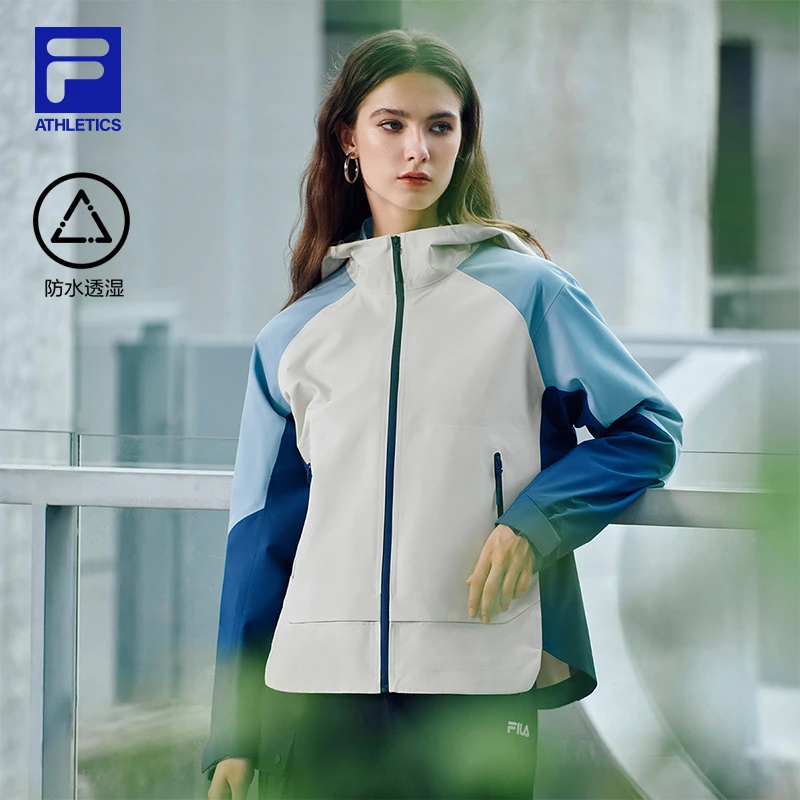 Fila/斐乐【流光风】早秋连帽薄款女梭织外套室外A11W537709F