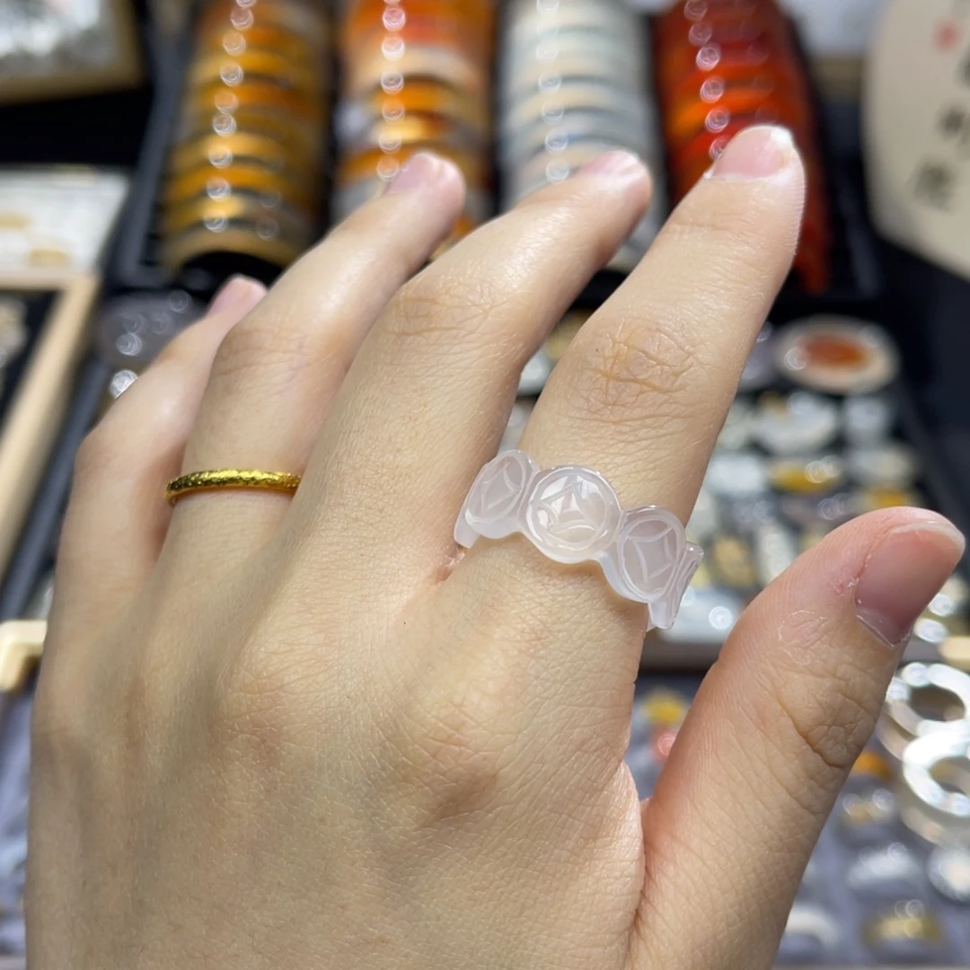 玛瑙/玉髓未镶嵌戒指