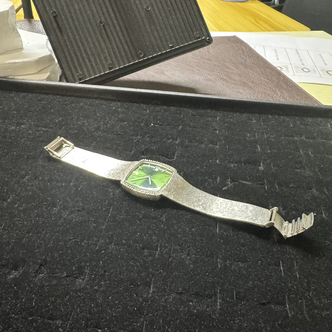 孤品复古手表 腕表 绿盘