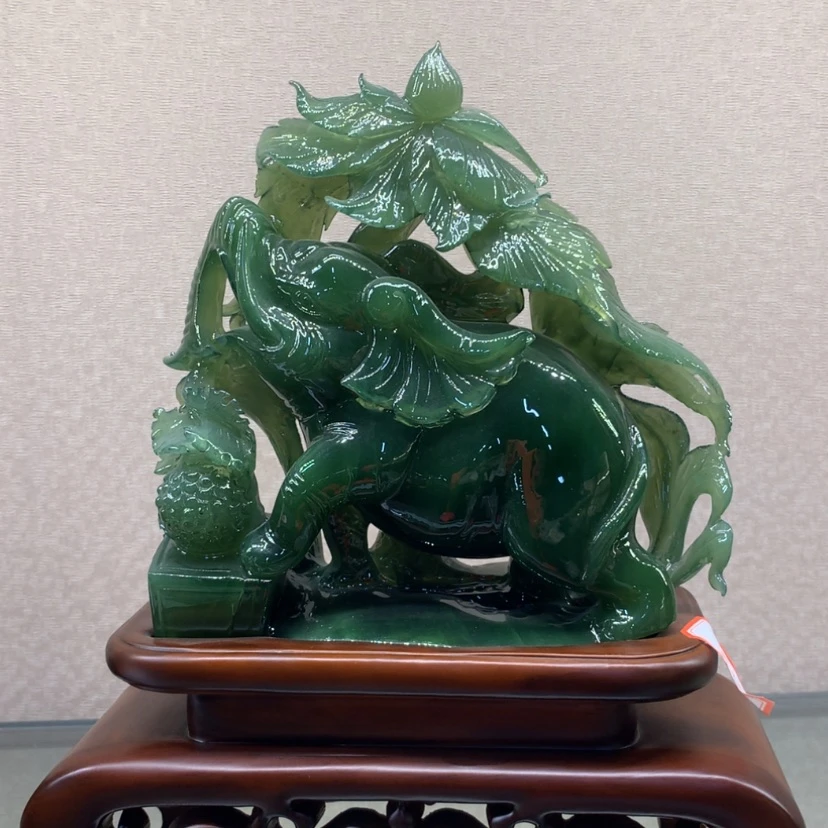 【闪购商品】蛇纹石玉摆件覆膜未镶嵌