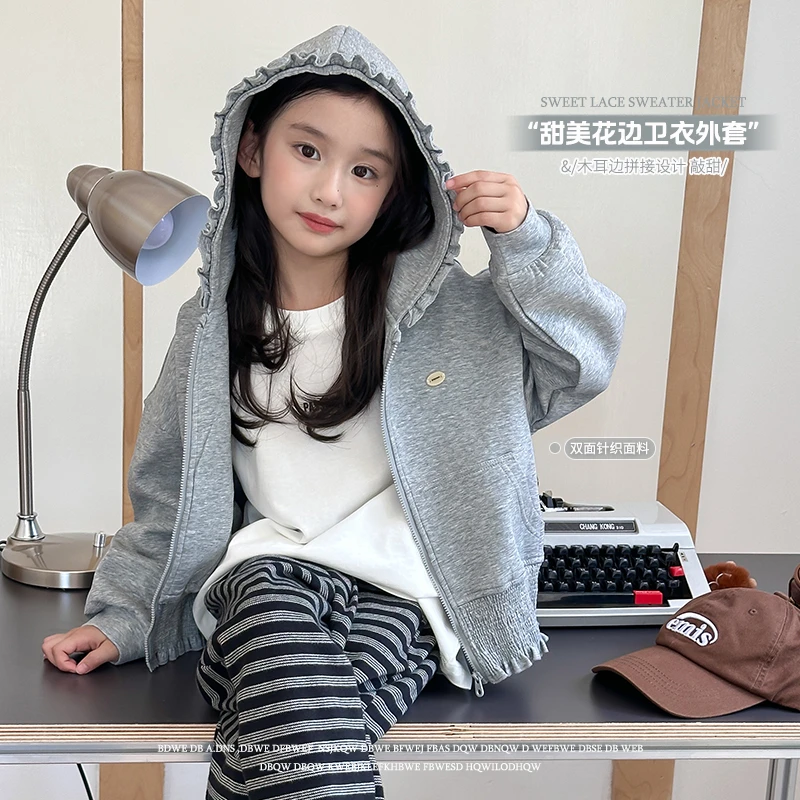 奶油家【可爱鬼】女童秋季外套2025新款秋装儿童韩版休闲卫衣童装潮