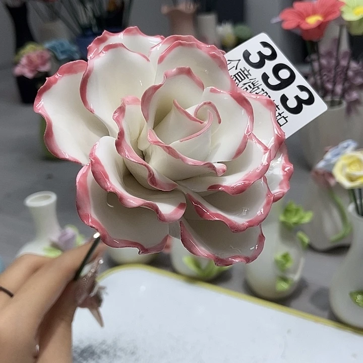 陶瓷纯手工捏花设计