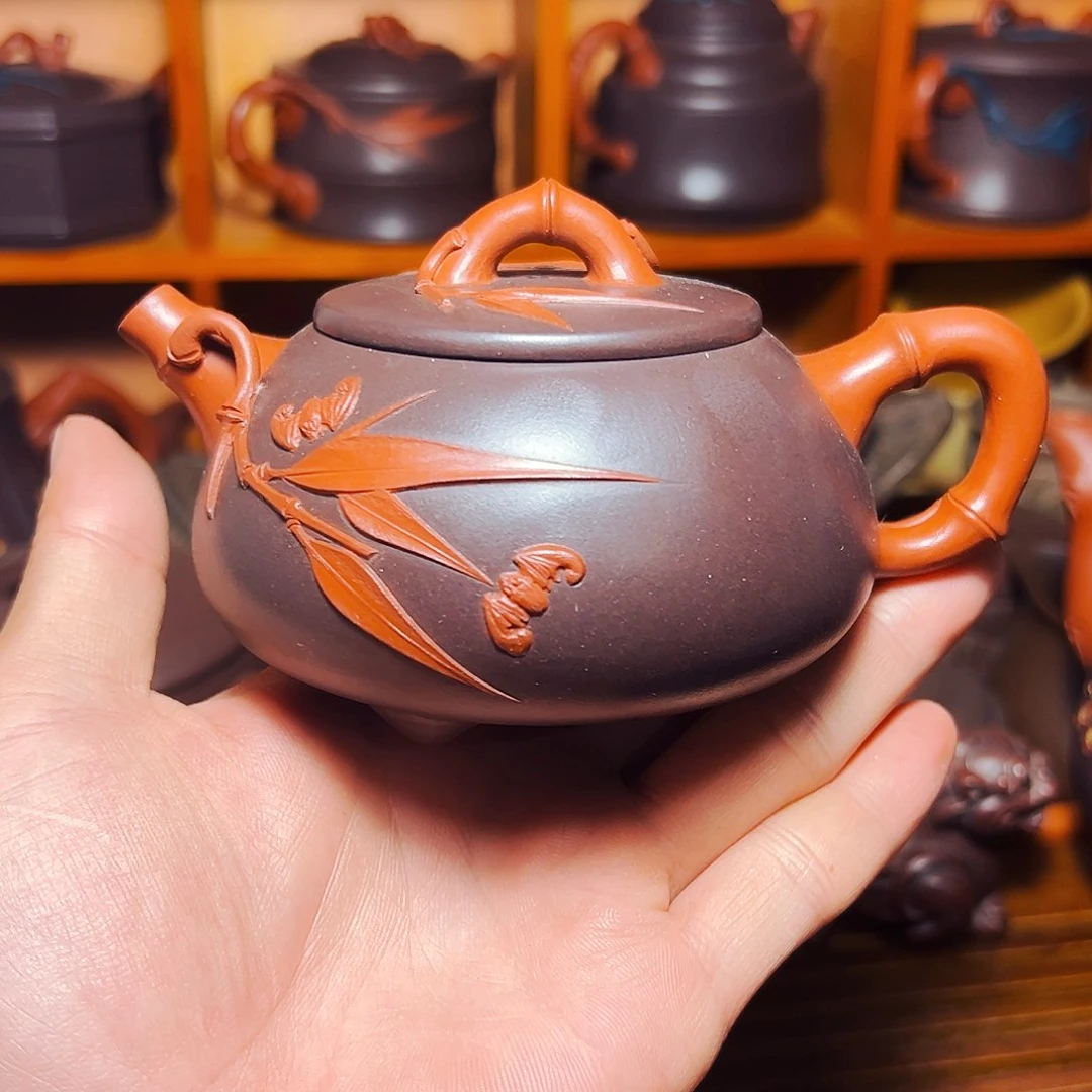 茶壶紫砂宜兴原矿紫砂壶手工制作