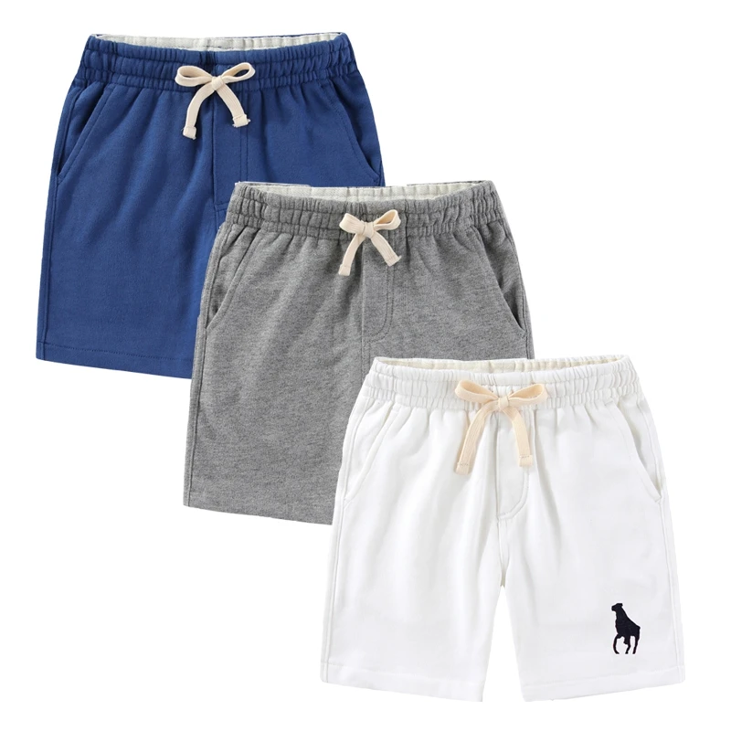 031男女童运动短裤大马纯棉中裤  薄款中大童夏天