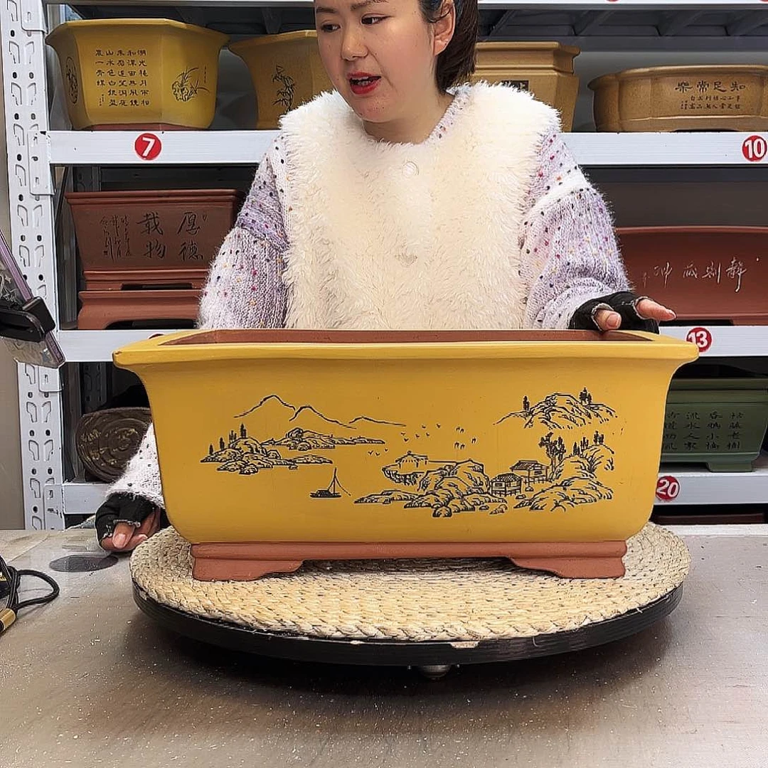 紫砂花盆紫砂花盆