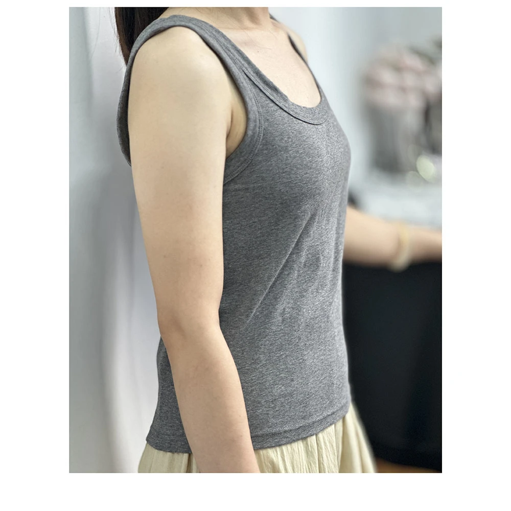 2B003  夏季新款女士时尚纯色百搭背心