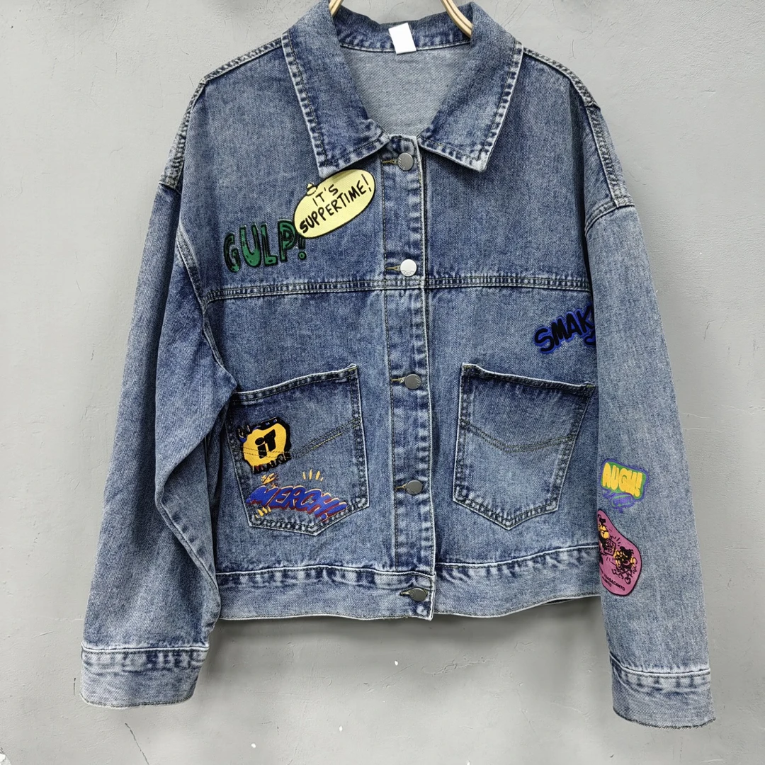 6027#新款时尚女装牛仔外套