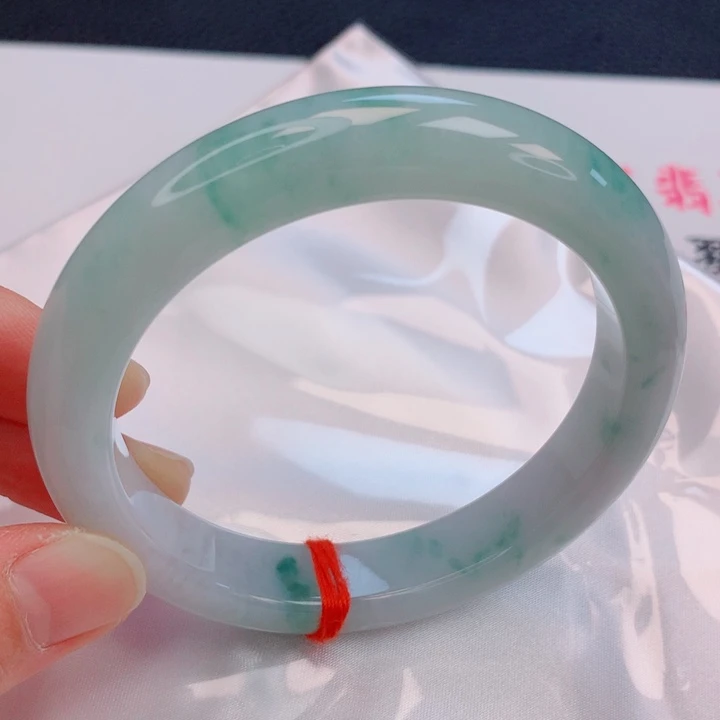 翡翠未镶嵌手镯61圈口