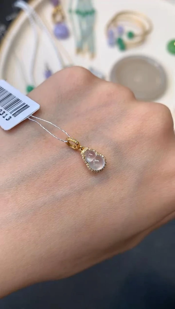 翡翠吊坠-18K金-SS279-BK|CXQ21