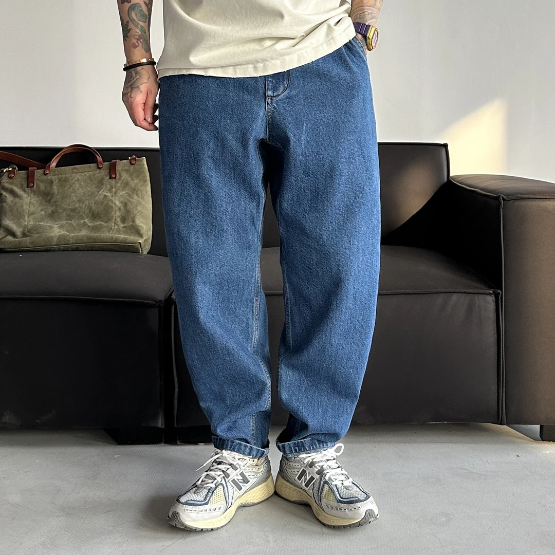 25SS春季新品Cityboy宽松微锥牛仔裤日系百搭复古水洗牛仔裤