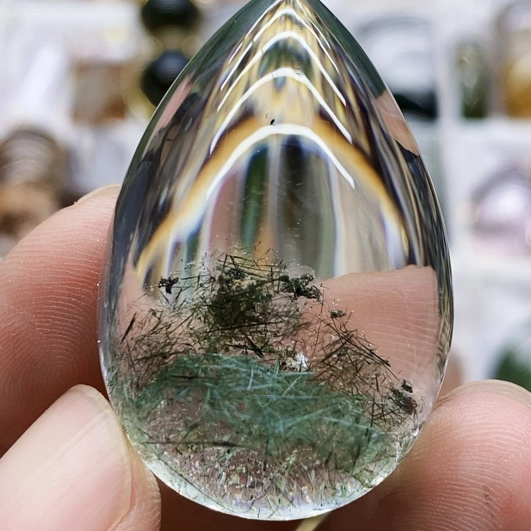 水晶珠宝半成品未镶嵌吊坠