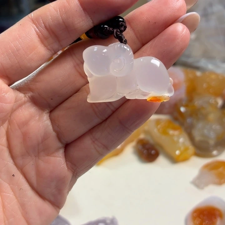 玛瑙/玉髓未镶嵌吊坠(不含链)