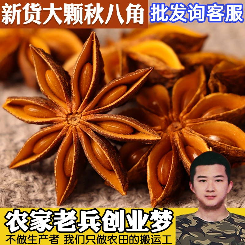广西八角香料无硫秋八角大料炖肉卤料炒菜増香去腥香料调味料大全