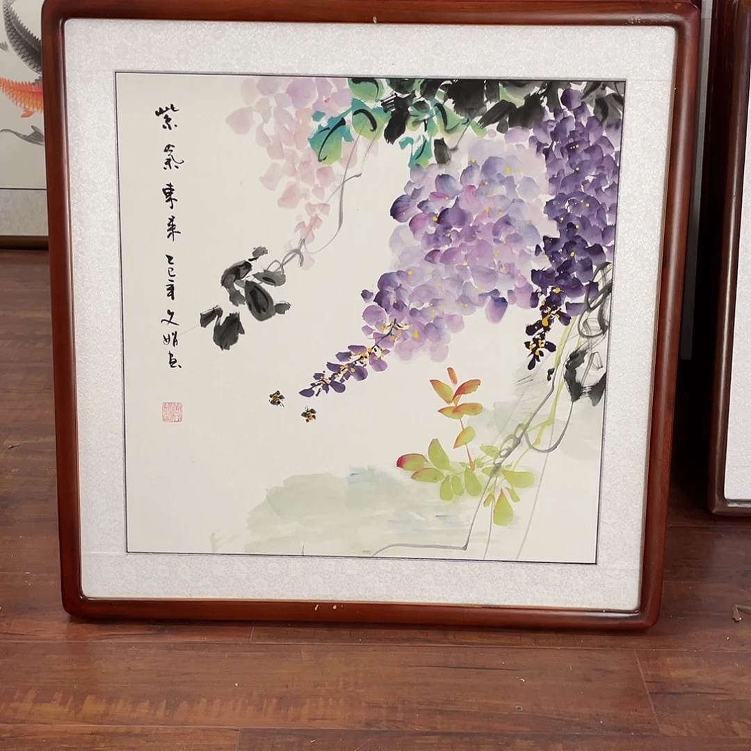 国画带框尺寸63*63厘米
