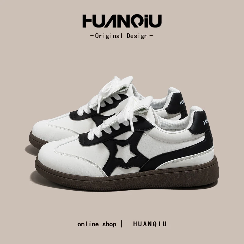 环球百搭小众星星德训鞋女2025秋季爆款流行百搭网红板鞋HC65031