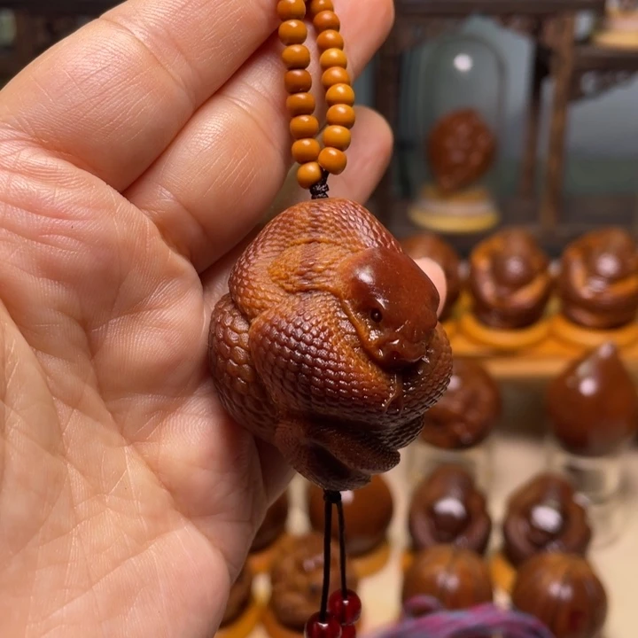 橄榄核手串/手链玉华蛇手把
