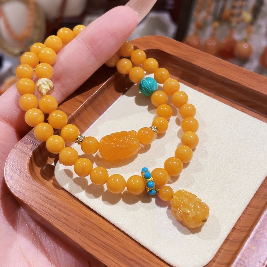 蜜蜡未镶嵌手链手串