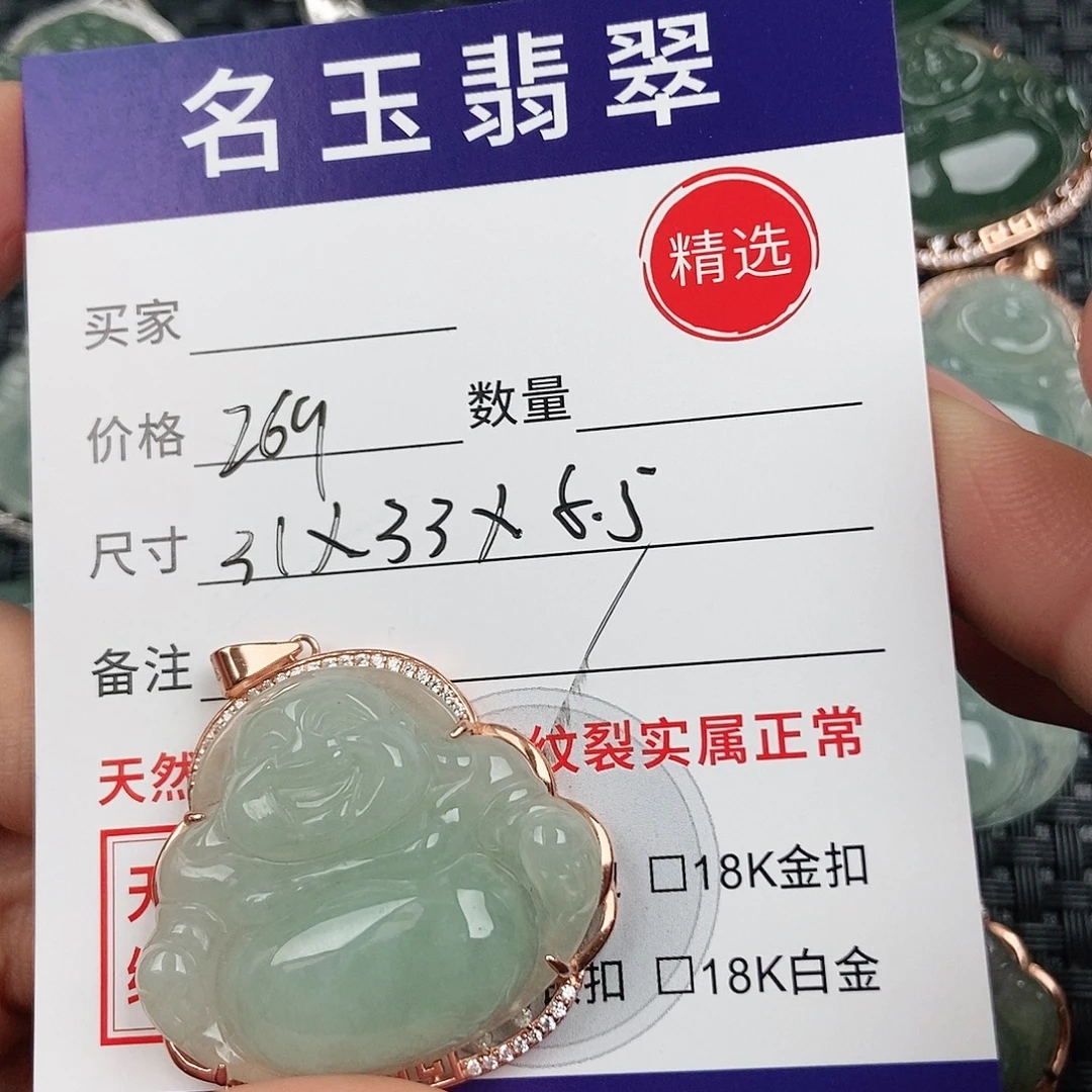 翡翠银S925镶嵌颈饰