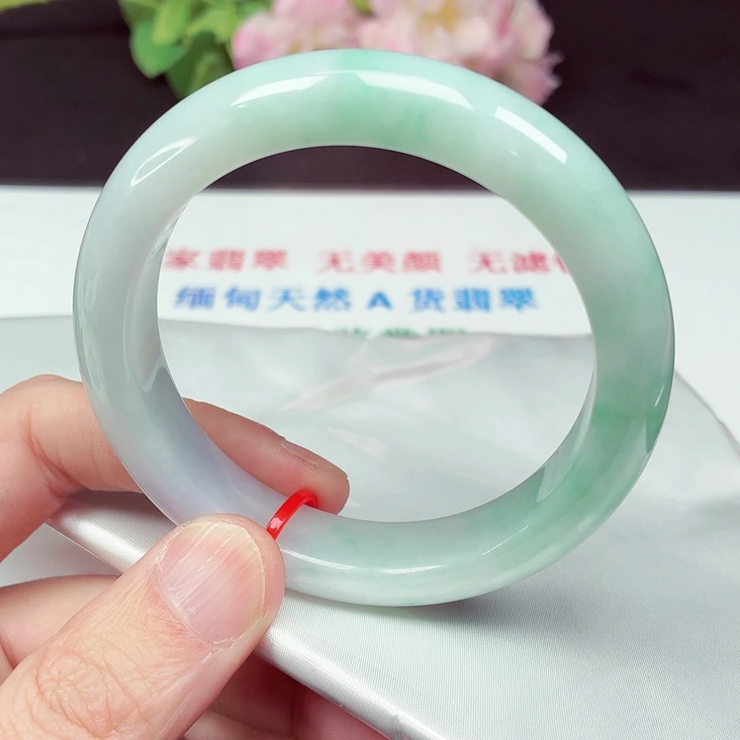 翡翠未镶嵌手镯59.8圈