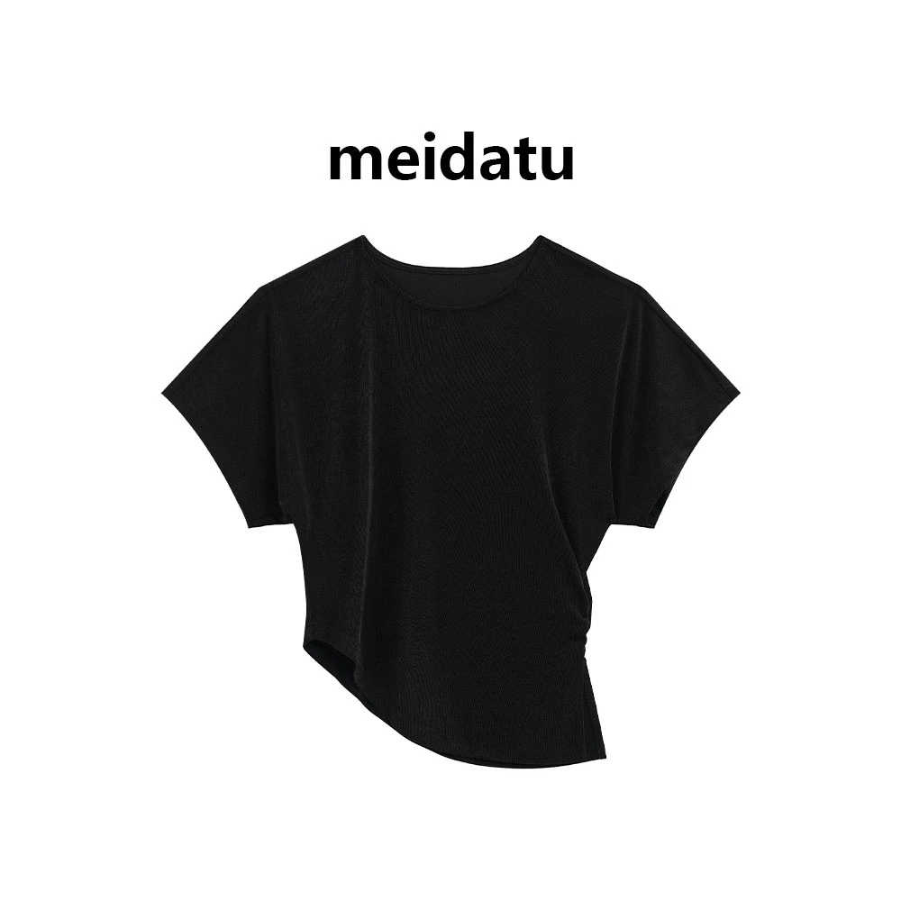 美哒兔（小空调）超绝亲肤凉感垂顺微蝙蝠袖衣（高个子版）CK2142-6QG