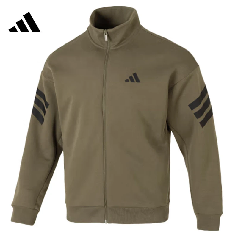 adidas阿迪达斯男子M FI 3S TT针织无帽外套JD4887