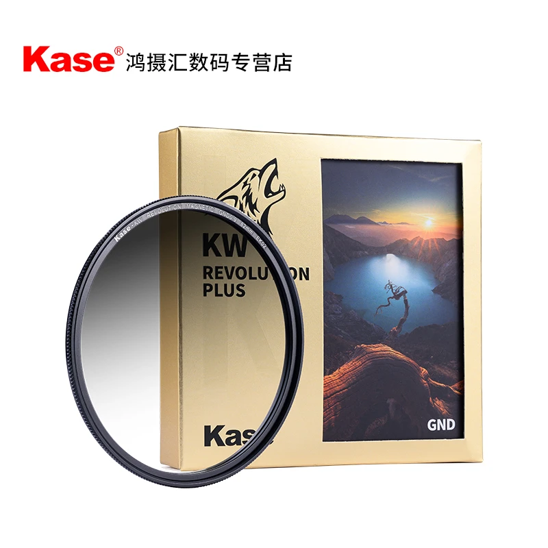 Kase卡色金刚狼II磁吸滤镜 GND渐变镜58 77 82mm 微单反相机镜头