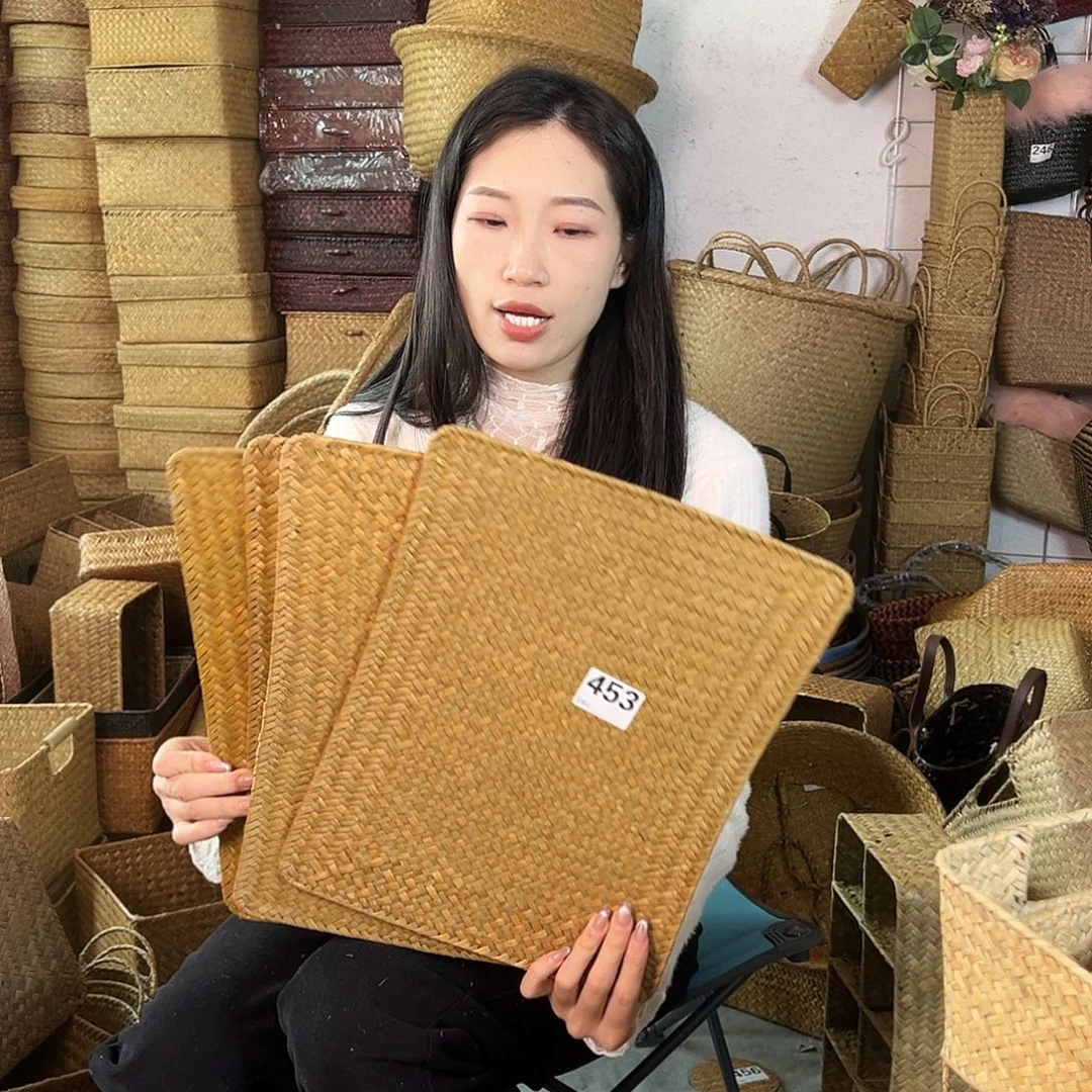 草编草编包/草编收纳盒微瑕疵