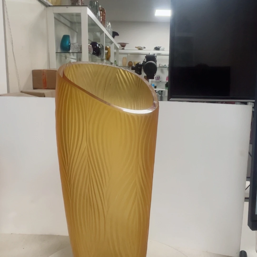 33 高轻奢琉璃花器福利正常手工痕迹