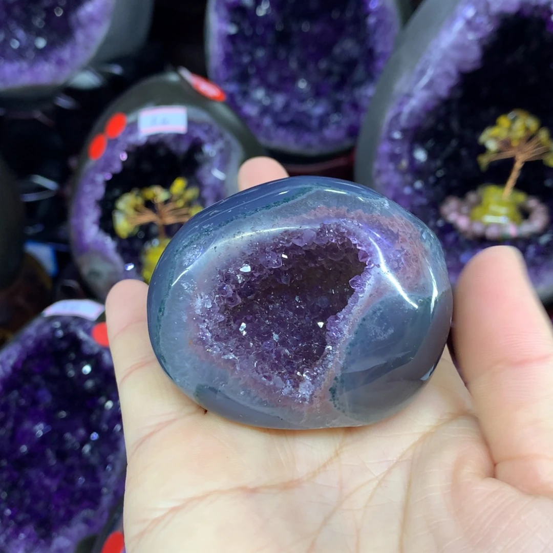 紫晶摆件未镶嵌莹