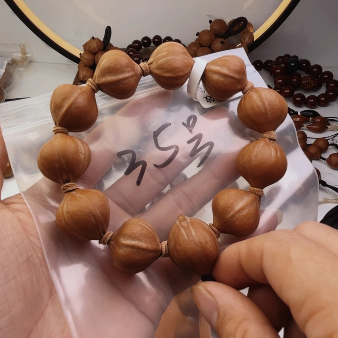 橄榄核手串/手链22*23尺寸老树铁核精品蒜头核35号