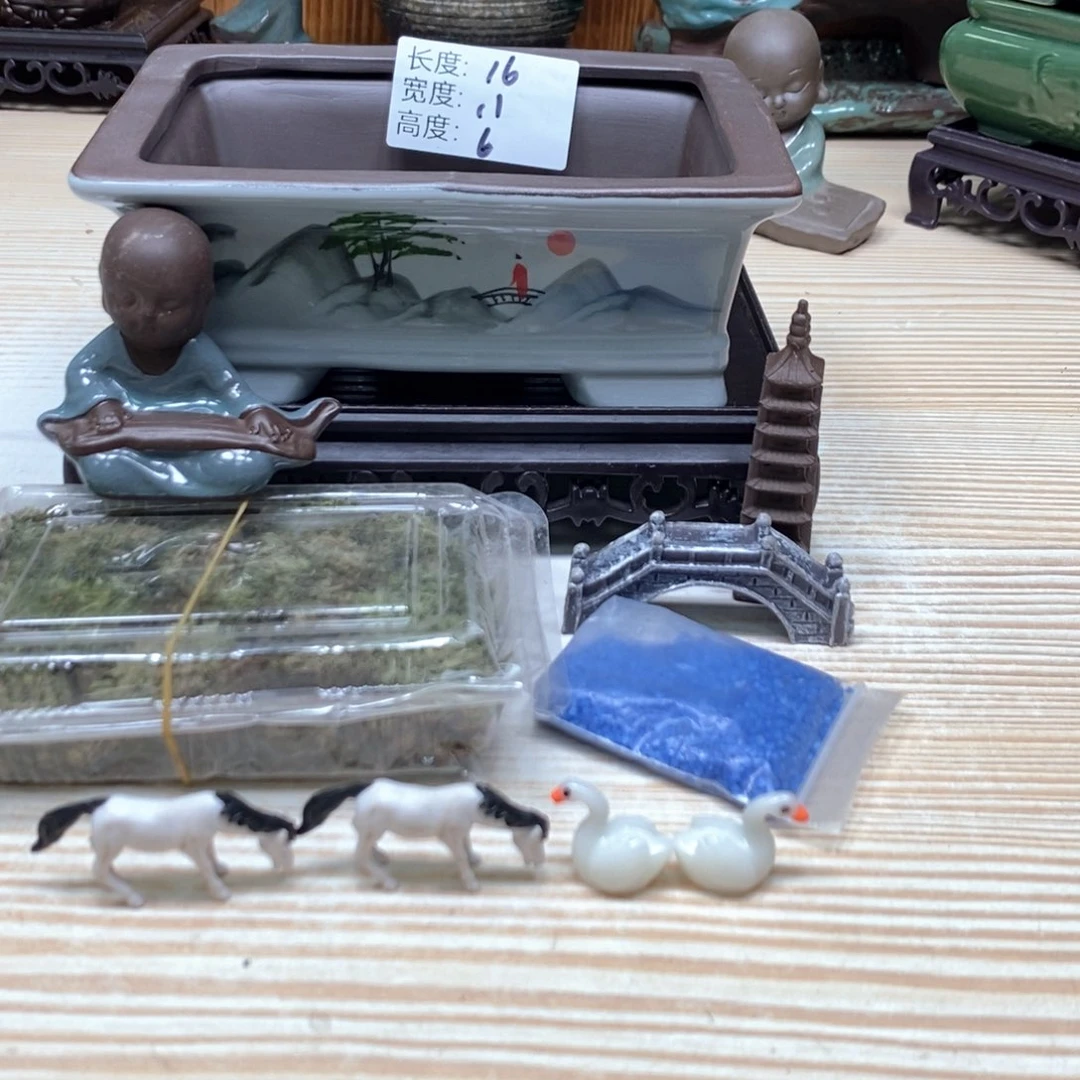 紫砂花盆陶瓷艺术花盆陶瓷