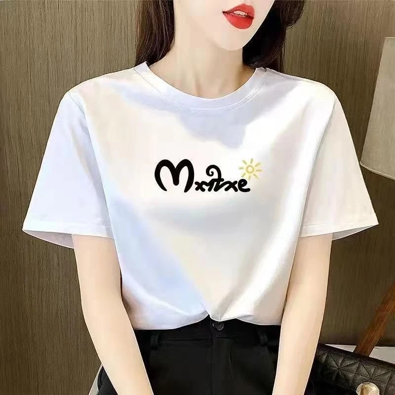 女款新款纯棉【M+太阳花】短袖 T恤时尚休闲韩版