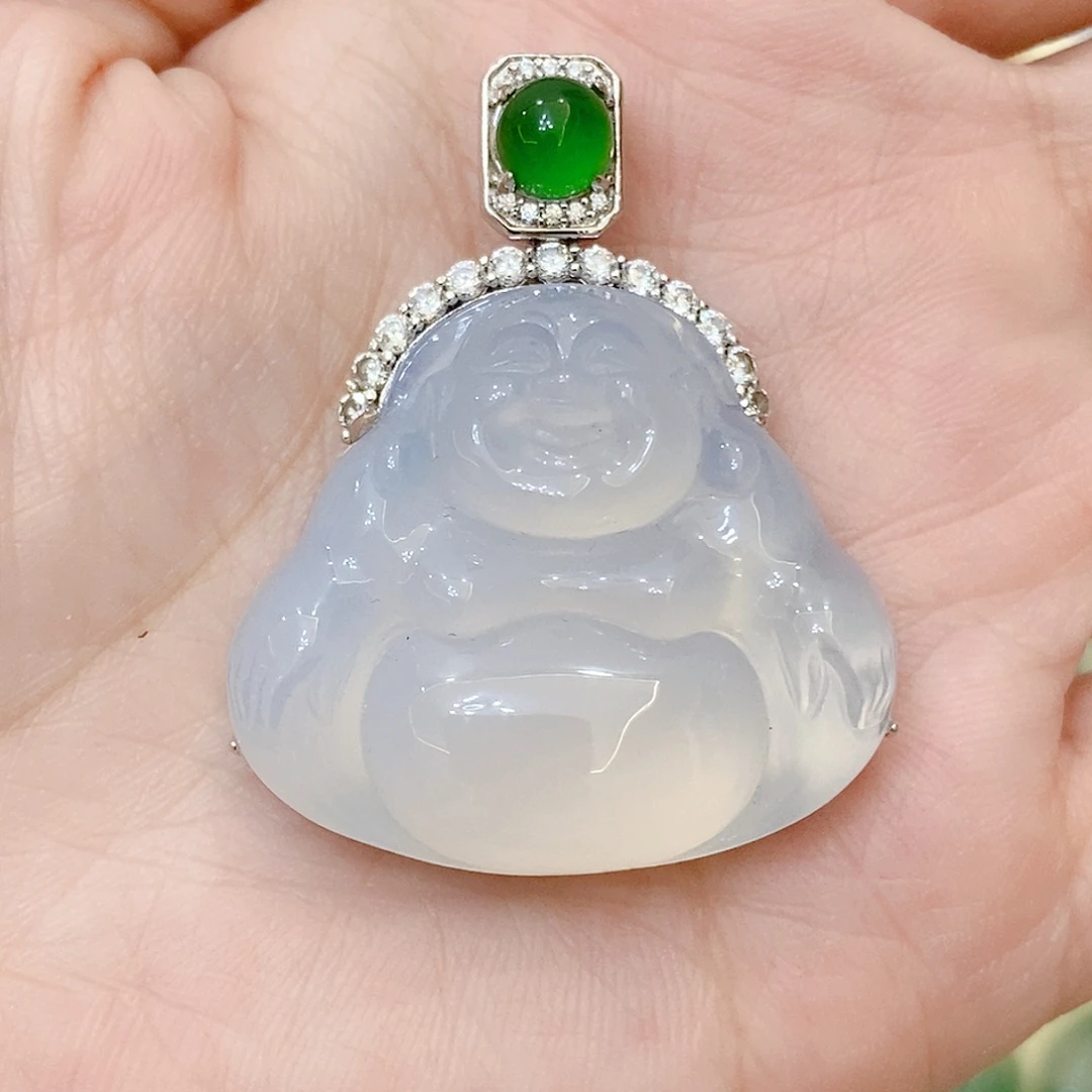 玛瑙/玉髓银S925镶嵌颈饰