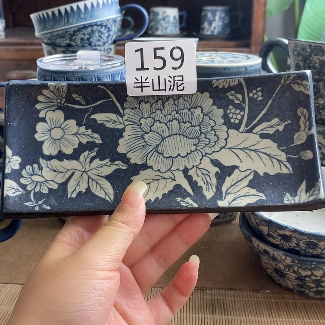 手工手绘青花高温陶瓷