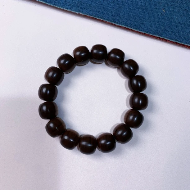 印度迈索尔老山檀香横纹虎皮黑肉1314焦糖香男士手串手链高端品质