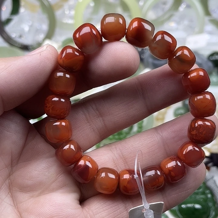 南红玛瑙手串未镶嵌10-11