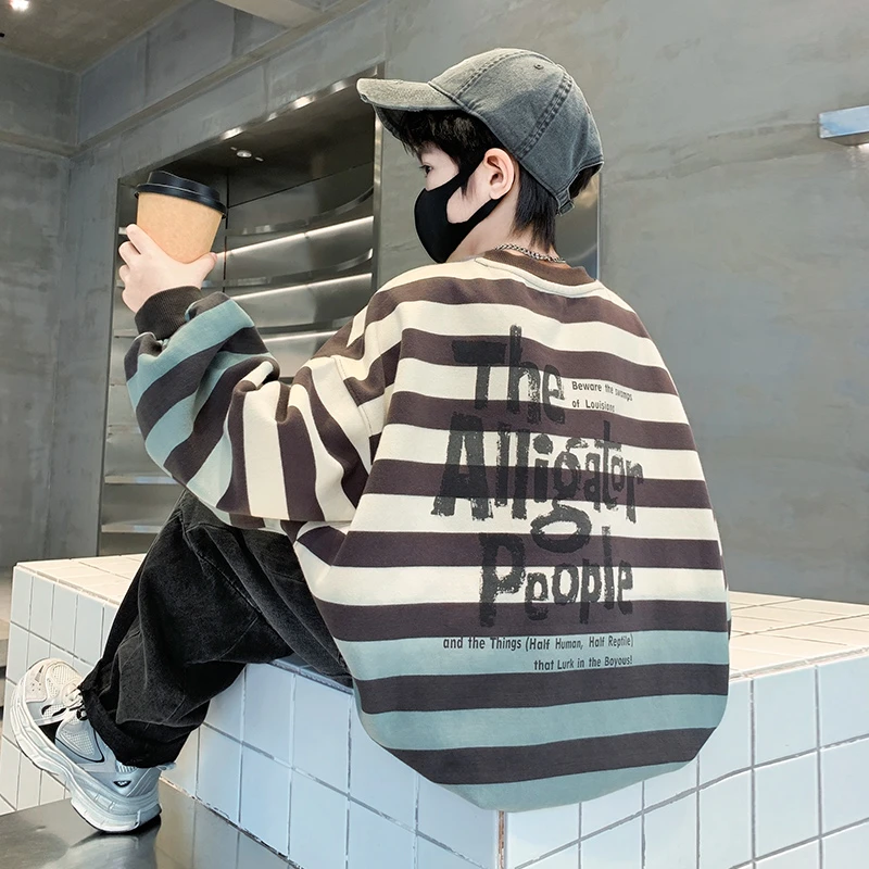 儿童装男童秋装纯棉卫衣2025新款春秋款中大童秋季男孩帅气上衣潮