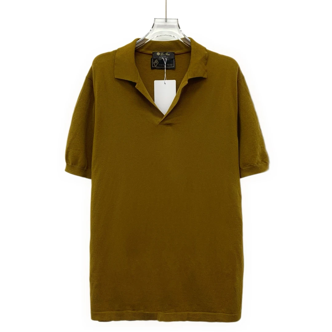 99新 Loro Piana/诺悠翩雅  HM0903  翻领短袖Polo衫 50 L码