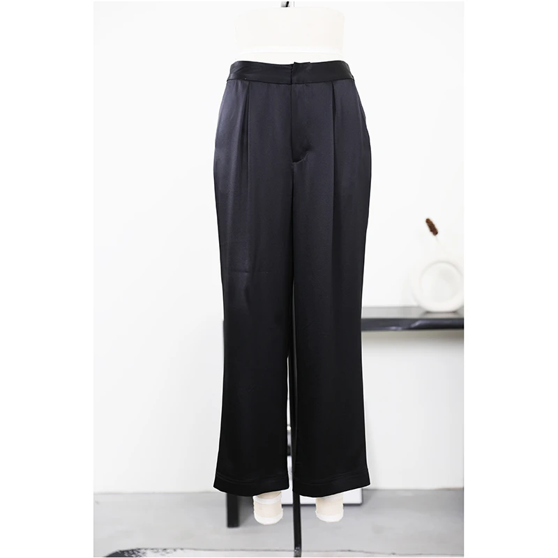 JUZININE【主播样衣】原创设计 真丝阔腿九分裤  02A  100%桑蚕丝